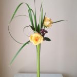 Ikebana Yellow rose